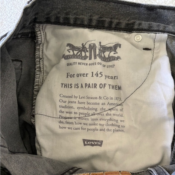 Levi’s Size W 36 L 30 Black Wash Men’s Jeans - Picture 2 of 11